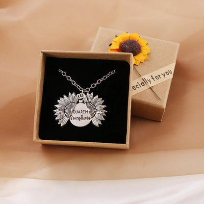 Collier Girasol "You Are My Sunshine" avec pochette de rangement