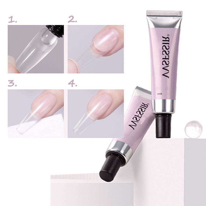 Kit Press-On-Nails (Gel Glue + UV Light + Nail Remover)