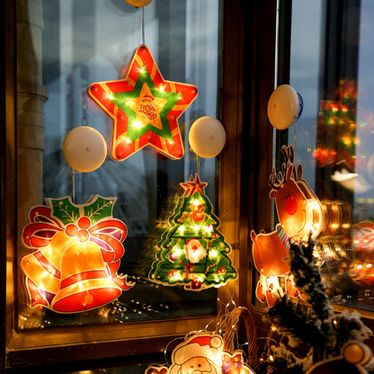 PRÉVENTE DE NOËL MAINTENANT 49 % DE RÉDUCTION🎄Lampes suspendues pour fenêtre de Noël