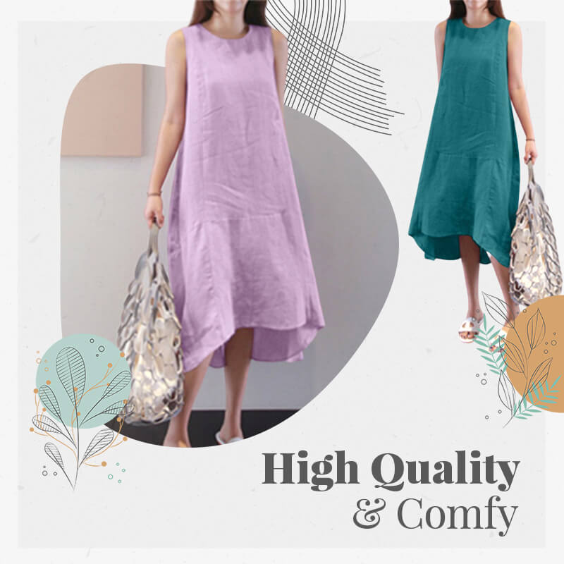 Woman's Causal Cotton Cooling Dress