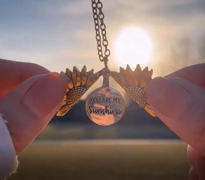 Collier Girasol "You Are My Sunshine" avec pochette de rangement