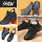 😎🥾[Regalo de invierno] Los hombres de invierno zapatos de algodón de cuero Sneaker