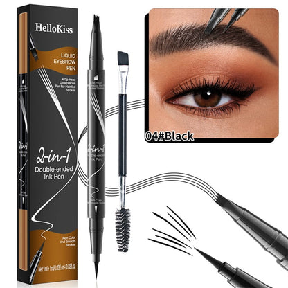 Stylo à sourcils 2-en-1, imperméable et durable