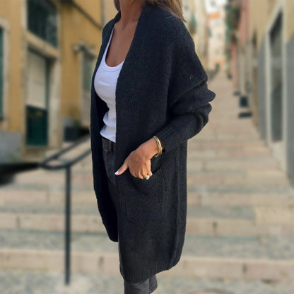 🥰Promotion saisonnière à très bas prix💞Pull décontracté à manches longues en tricot ouvert sur le devant pour femme