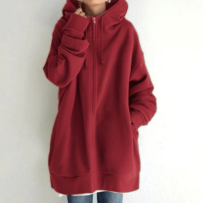 Sweat à capuche zippé automne/hiver pour femmes avec capuche-Livraison gratuite pour 2 pièces