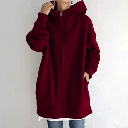 Sweat à capuche zippé automne/hiver pour femmes avec capuche-Livraison gratuite pour 2 pièces