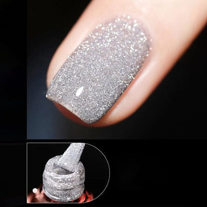 Vernis à ongles en gel pailleté à haute densité