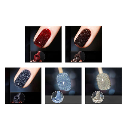 Vernis à ongles en gel pailleté à haute densité