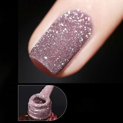 Vernis à ongles en gel pailleté à haute densité