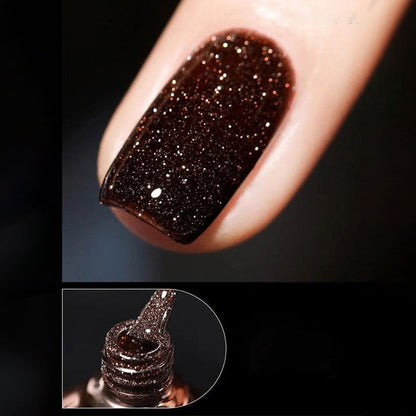 Vernis à ongles en gel pailleté à haute densité