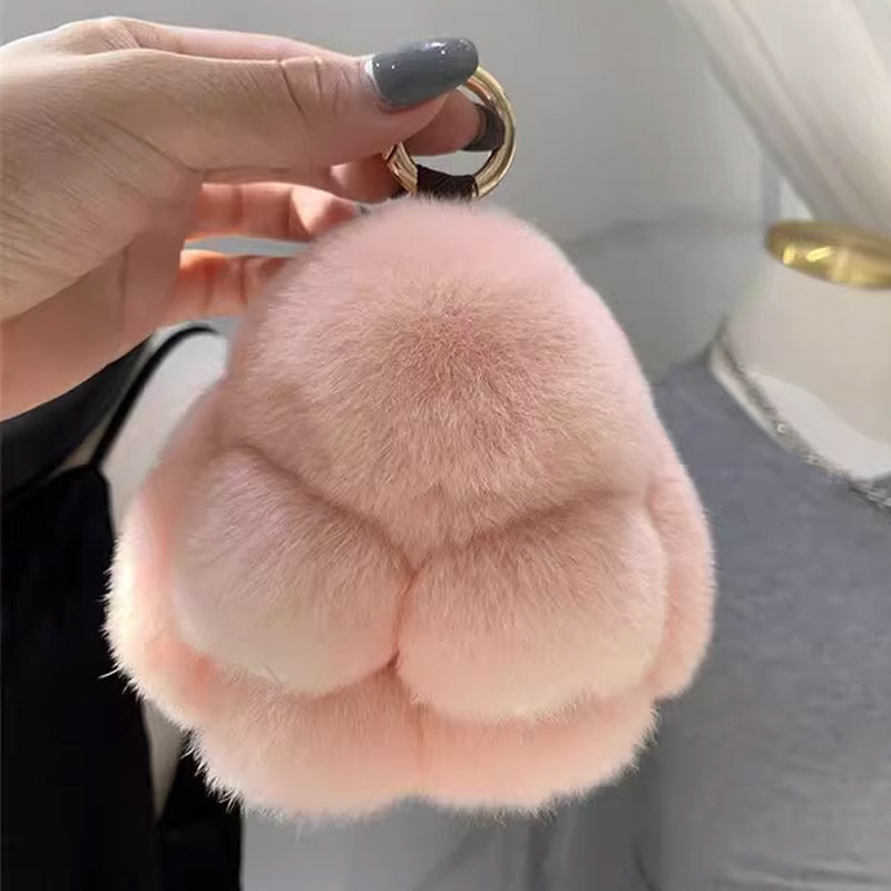 Pendentif Porte-clés en Lapin Peluche