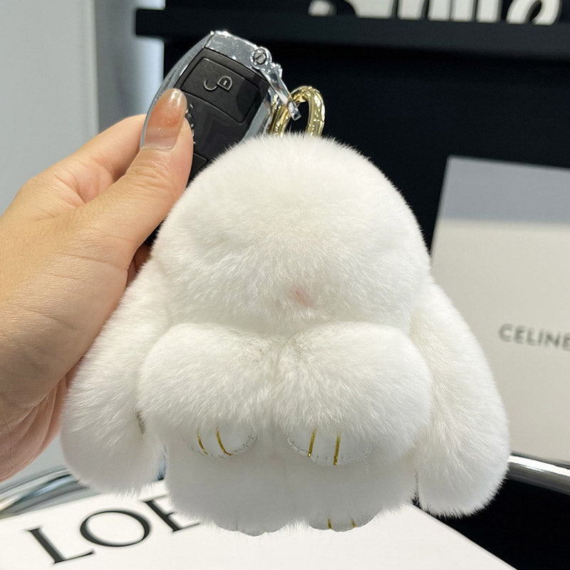 Pendentif Porte-clés en Lapin Peluche