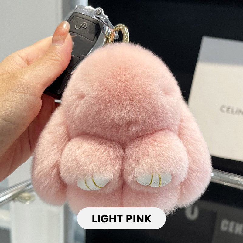 Pendentif Porte-clés en Lapin Peluche