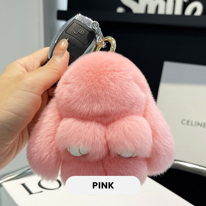 Pendentif Porte-clés en Lapin Peluche