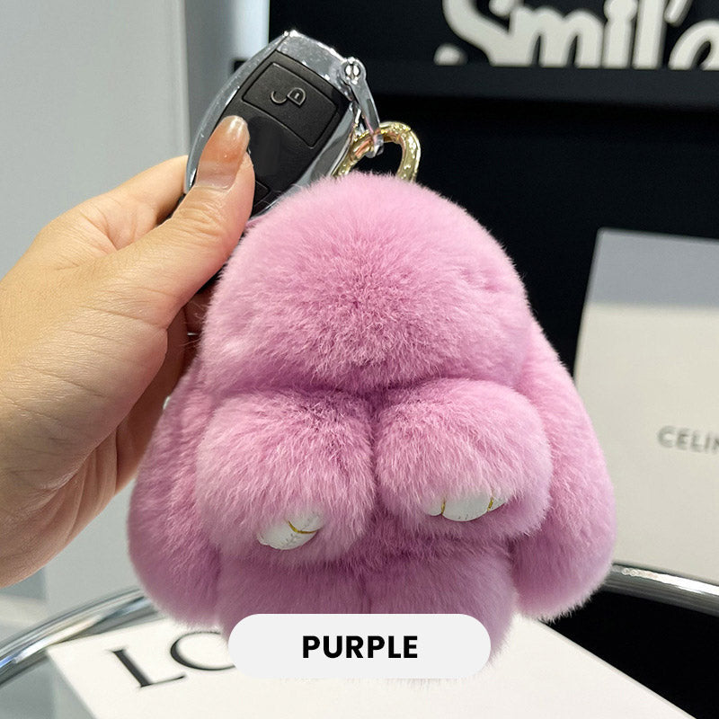 Pendentif Porte-clés en Lapin Peluche