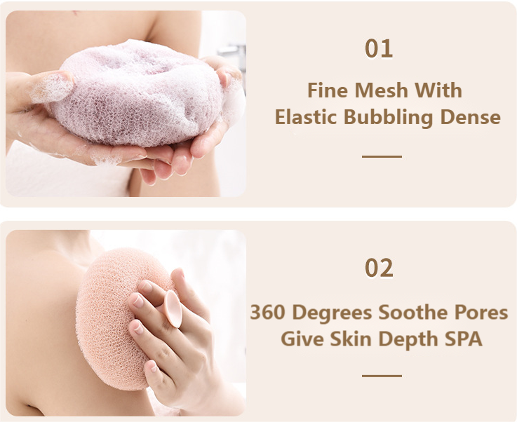 Éponge de bain exfoliante super douce