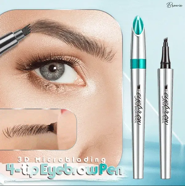 🔥Achetez 1 obtenez 1 Gratuitement🔥-Stylo à Sourcils Microblading 3D étanche à 4 Pointes de fourche pour tatouage