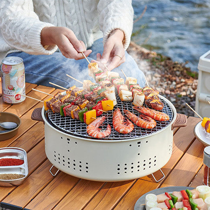 3 en 1 Grill de Camping Portable en Plein Air