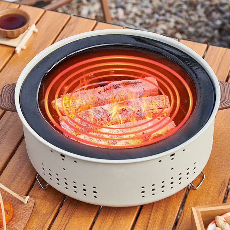 3 en 1 Grill de Camping Portable en Plein Air