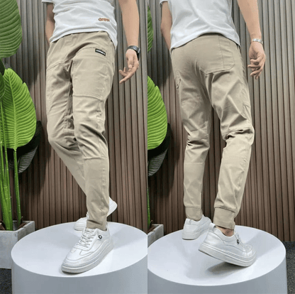 Pantalon cargo stretch multi-poches ajusté pour homme - Achetez 2  livraison gratuite