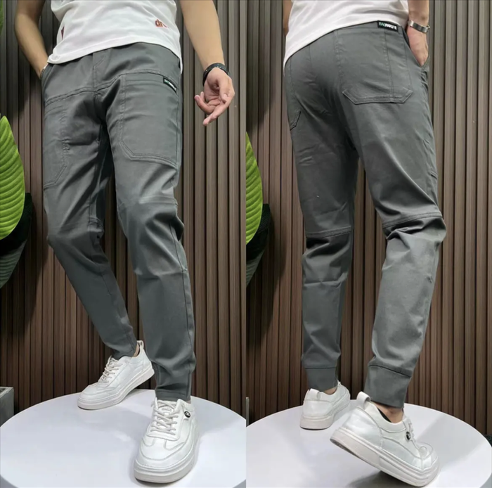 Pantalon cargo stretch multi-poches ajusté pour homme - Achetez 2  livraison gratuite