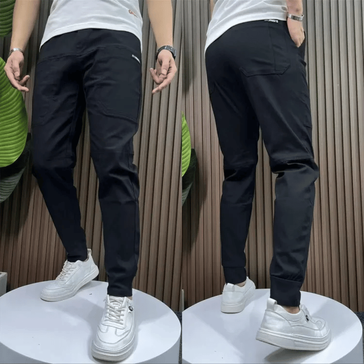 Pantalon cargo stretch multi-poches ajusté pour homme - Achetez 2  livraison gratuite