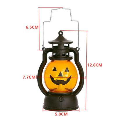 🎃👻RoseLanterne de citrouille d'Halloween portable fonctionnant avec des piles