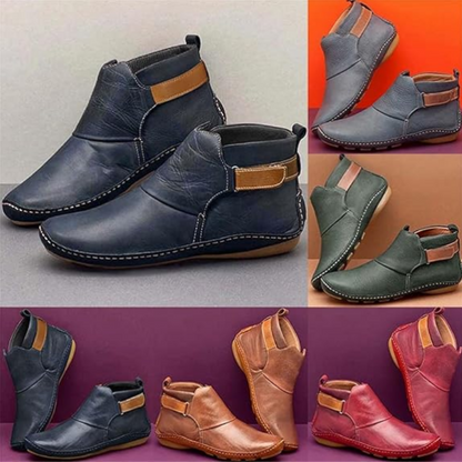 Bottines confortables à enfiler pour femmes à large largeur