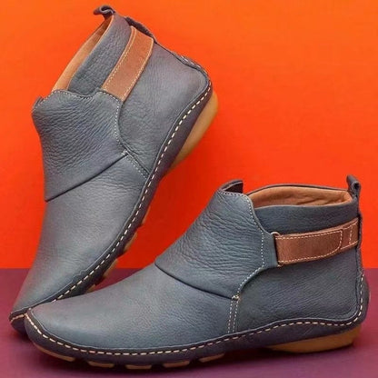 Bottines confortables à enfiler pour femmes à large largeur