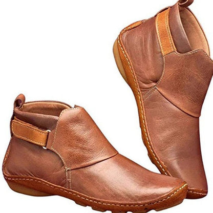 Bottines confortables à enfiler pour femmes à large largeur